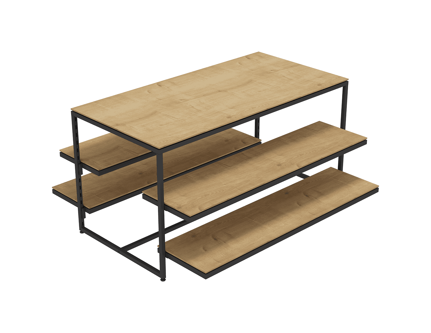 SERVICE TABLE WITH 4 SHELVES